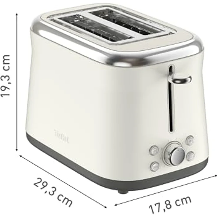 Tefal TT720AE0, Toaster in Weiss mit 850 Watt Leistung, Auftaufunktion und Brötchenaufsatz – Bild 9