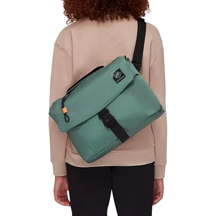 Mammut Xeron Messenger 8, Wasserabweisende Handtasche mit 13"-Laptopfach, Grün – Bild 3