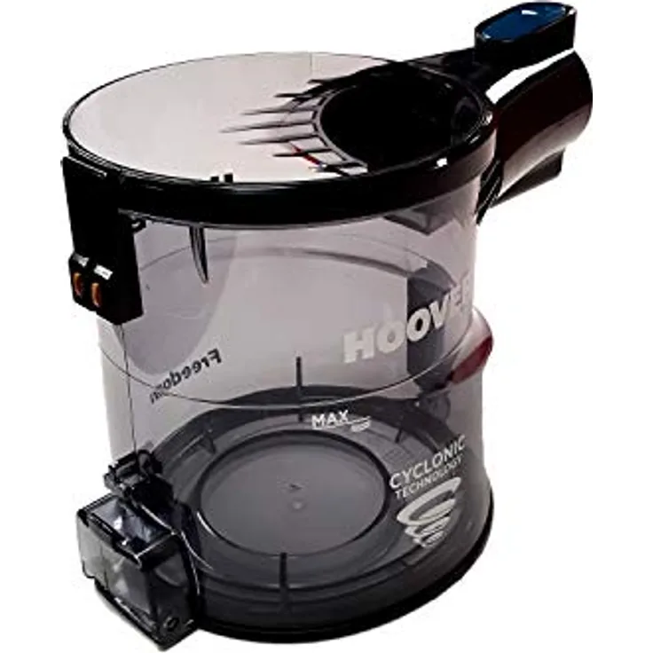 Hoover 48022207 Staubbehälter für Cyclonic Staubsauger, Originalzubehör und -ersatzteil, schwarz, kompatibel mit Hoover Freedom Staubsauger, kabellos