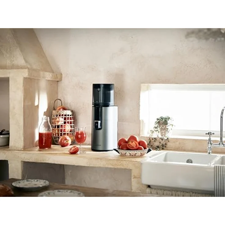 HUROM | H400 | Entsafter für Obst und Gemüse | Hurom Easy Clean H400 | Schneidschale | 150 Watt | BPA-frei | Grau – Bild 4