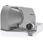 Gorenje R 708 A Allesschneider, Solingen Messer, Made in Europe, Sicherheitstaste, einstellbare Schnittstärke, silber