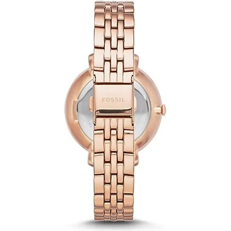Fossil Damenuhr Jacqueline, Quarzwerk, 36mm Rose Gold Edelstahlgehäuse mit Edelstahlarmband, ES3546 – Bild 4