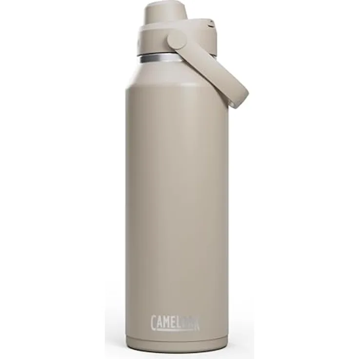 CamelBak Thrive Chug, Isolierte Edelstahl-Wasserflasche, 1,2 l, Auslaufsicher, Vakuumisoliert, Stein