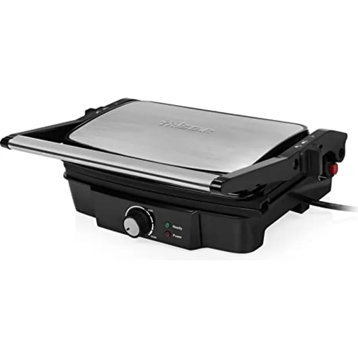 Tristar Kontaktgrill mit 180° Öffnung und Einer Bratfläche von 28 x 17 cm-auch als Tischgrill nutzbar, 1500 Watt, GR-2852, schwarz – Bild 6