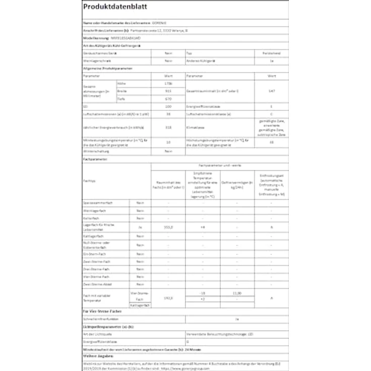Gorenje NRR 9185 EABXLWD Side-by-Side-Kühlschrank, freistehend, schwarz, NoFrost, Breite 91 cm, Energieklasse E – Bild 17