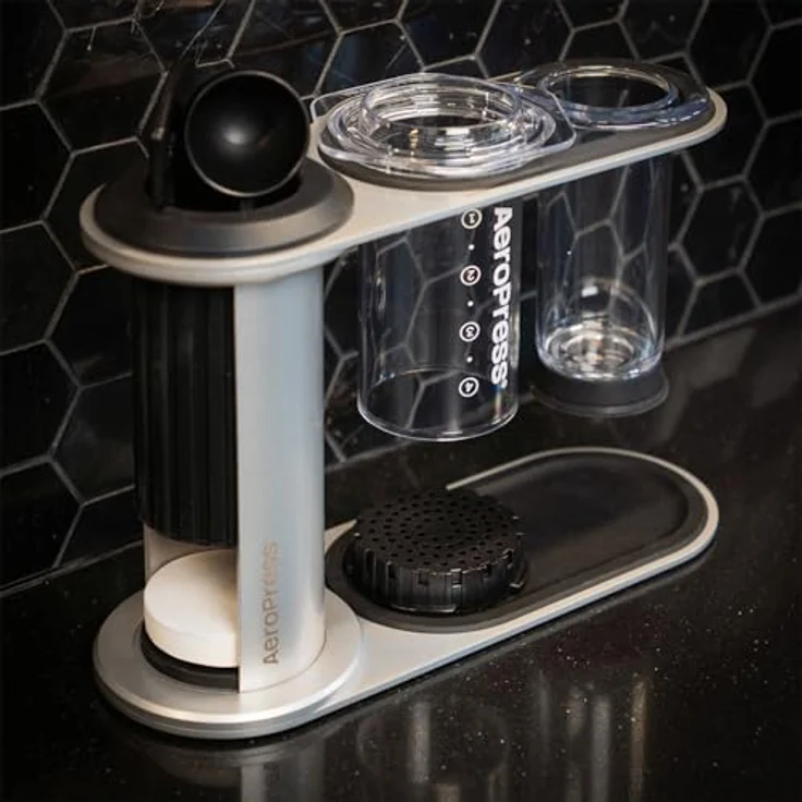 AeroPress Edelstahl-Organizerständer, kompakter Caddy mit Ablagefach für Filter, passend für Premium-, Clear- und Original-Kaffeemaschinen – Bild 4