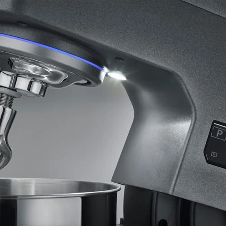 Graef KM7016 Myestro Küchenmaschine, 800 Watt, 7 Liter, 10 Geschwindigkeiten, Touch-Display, Planetenrührwerk, grau – Bild 5