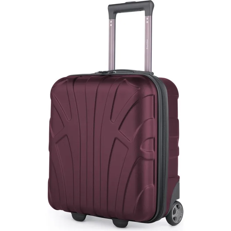 Suitline Handgepäckkoffer S1, EasyJet Trolley 30 L, 2 Rollen, 45x36x20 cm, Underseat - Mattschwarz