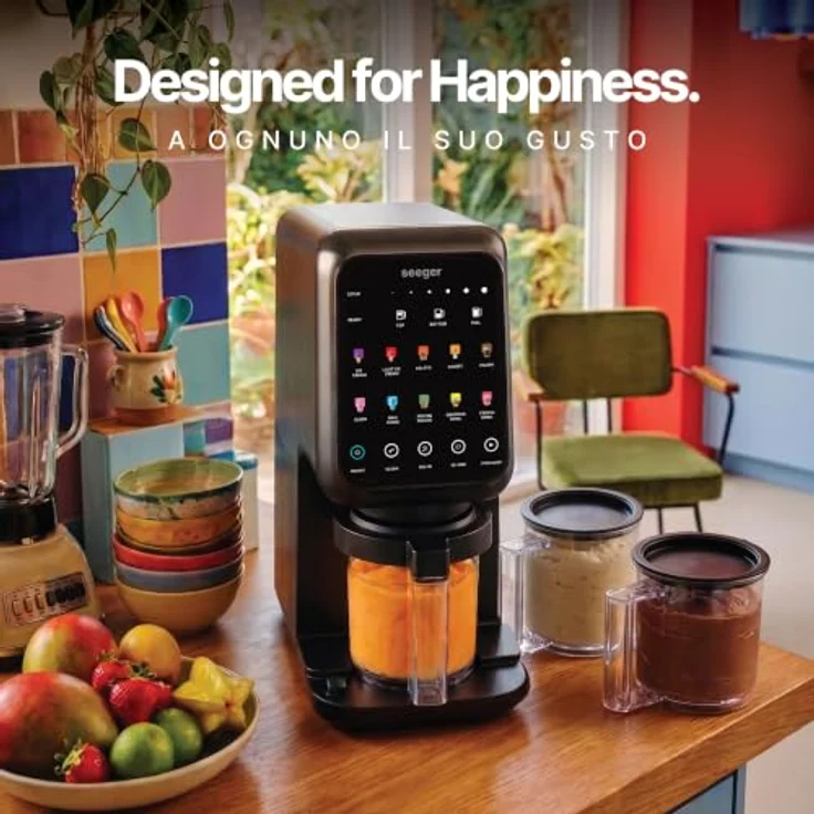 Seeger Eismaschine MultiCream 10-in-1, 1,5 l, 800 W mit digitalem Touchscreen und BPA-freien EasyCups – Bild 10