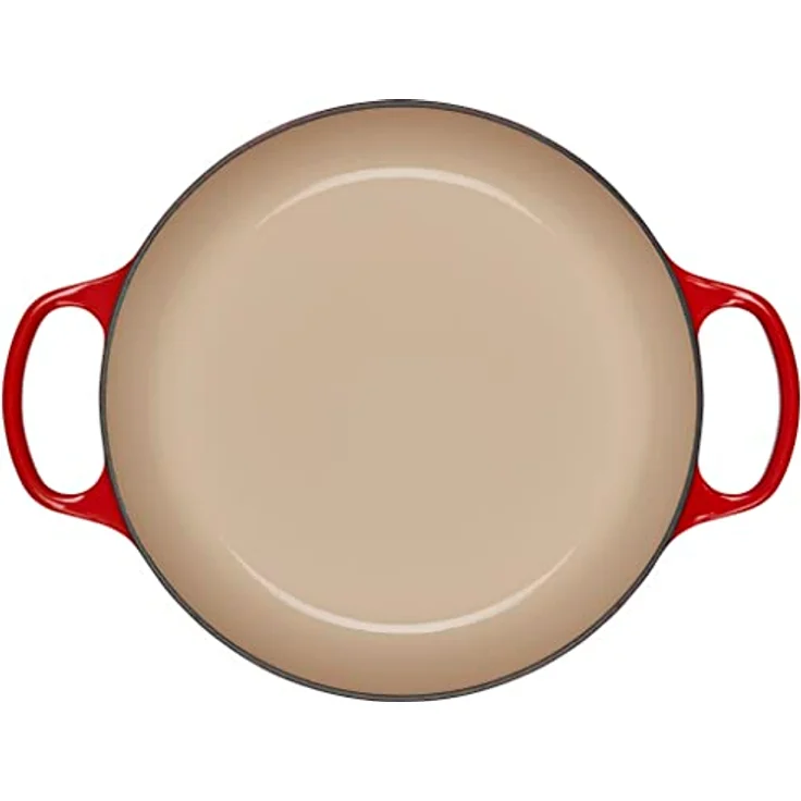 Le Creuset Signature Gusseisen Gourmet-Profitopf, Rund, Ø 26 cm, 2 l, Für alle Herdarten inkl. Induktion geeignet, Kirschrot – Bild 5