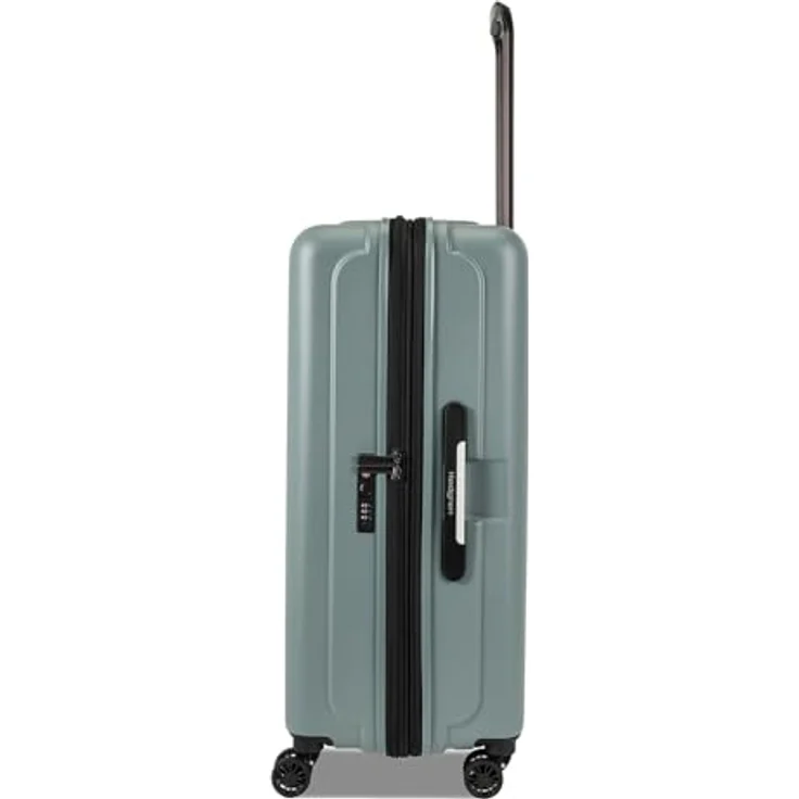 Hedgren Grip Spinner 74 Expandable L Grey - Green, großer Trolley mit leisen Rollen – Bild 3
