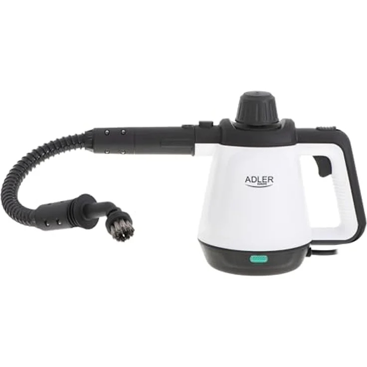 Adler AD 7038 Dampfreiniger, 2000 Watt, 120°C, mit 13 Zubehörteilen, schwarz-weiß – Bild 5