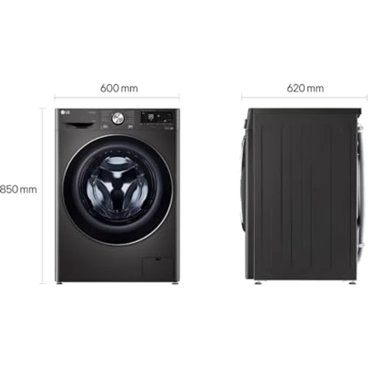 LG F4WV708P2BA, Frontlader-Waschmaschine, A, Fassungsvermögen 8 kg, Standgerät, Breite 60 cm – Bild 6