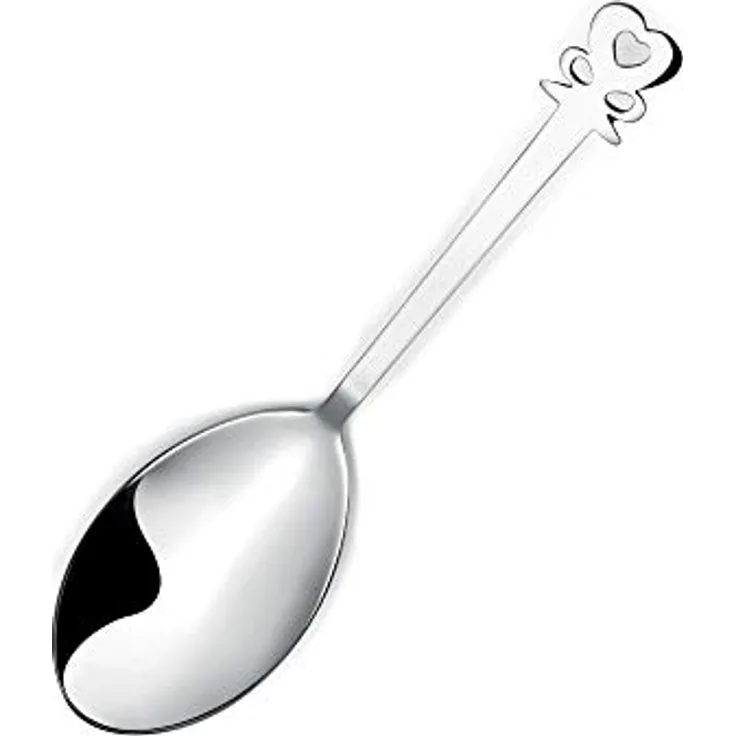 Guzzini - Love, Bonbonlöffel - Edelstahl/Silber, 23 x 6 x h2 cm - 26842263