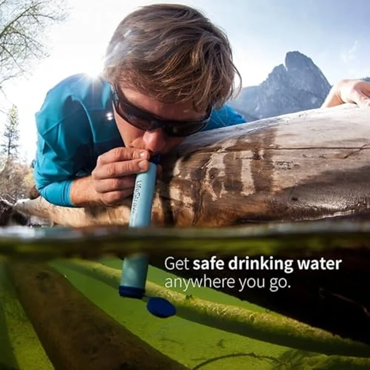 LifeStraw Personal Wasserfilter-Trinkhalm für Outdoor, Wandern in grün Grün – Bild 8