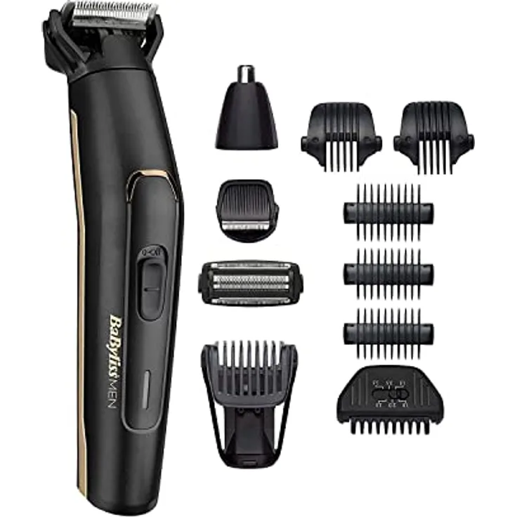 BaByliss MT860E 11in1 Multi Trimmer Kit Rasierer schwarz-bronze 60 Minuten Akkulaufzeit inkl. 10 Aufsätze und Aufbewahrungstasche