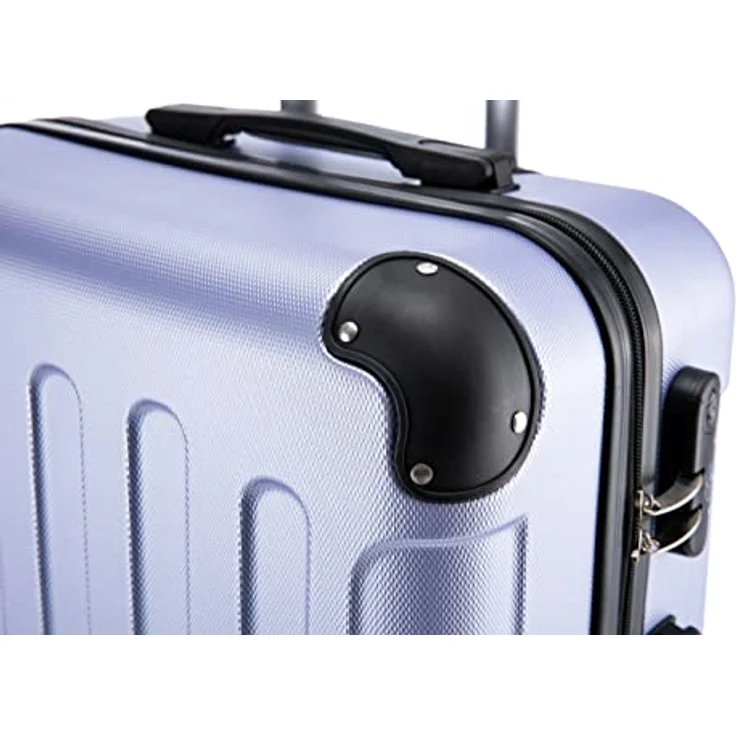 Flexot® Flex-2045 Koffer XL Zwillingsrollen Reisekoffer Trolley Hartschale in Flieder – Bild 5