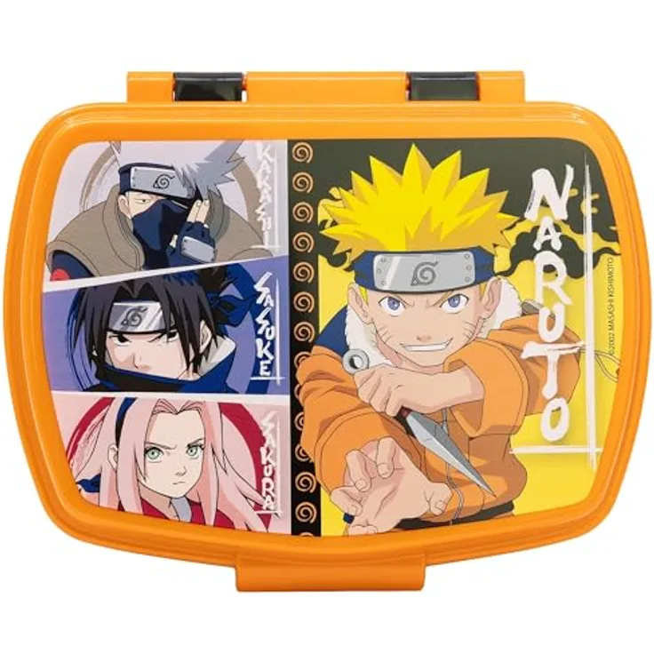 Stor Lunchbox Naruto, Kinder Brotdose aus widerstandsfähigem Material, ideal für Schule und Ausflüge