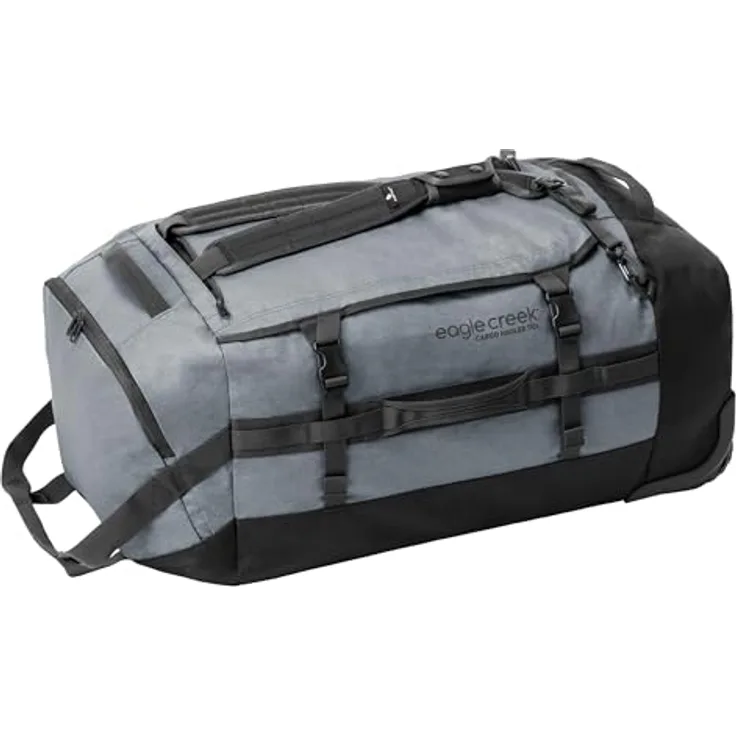 Eagle Creek Cargo Hauler Wheeled Duffel 110L - nachhaltige Version des Klassikers aus recyceltem Polyester I 110 L Volumen I Abrieb- & Wasserbeständig | 38 x 77 x 34 cm | 110 L | Charcoal (012)