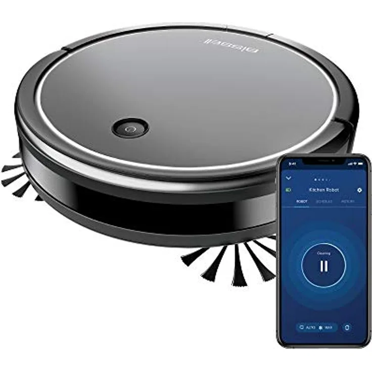 BISSELL CleanView Staubsaugerroboter | für Teppiche & Hartböden | 1500 Pa Saugleistung, App Steuerung, 3-stufiges Reinigungssystem, 100 Minuten Laufzeit, WLAN-Funktion | Roboterstaubsauger 2908N