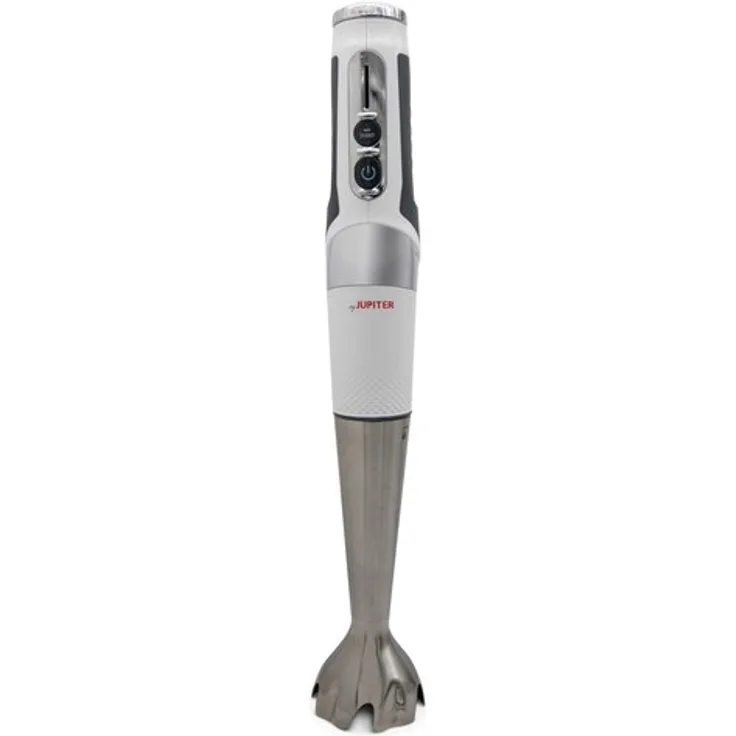 Jupiter 828 001 Akku-Stabmixer, 150W, kabellos, 0,7L, 21 Geschwindigkeiten, weiß