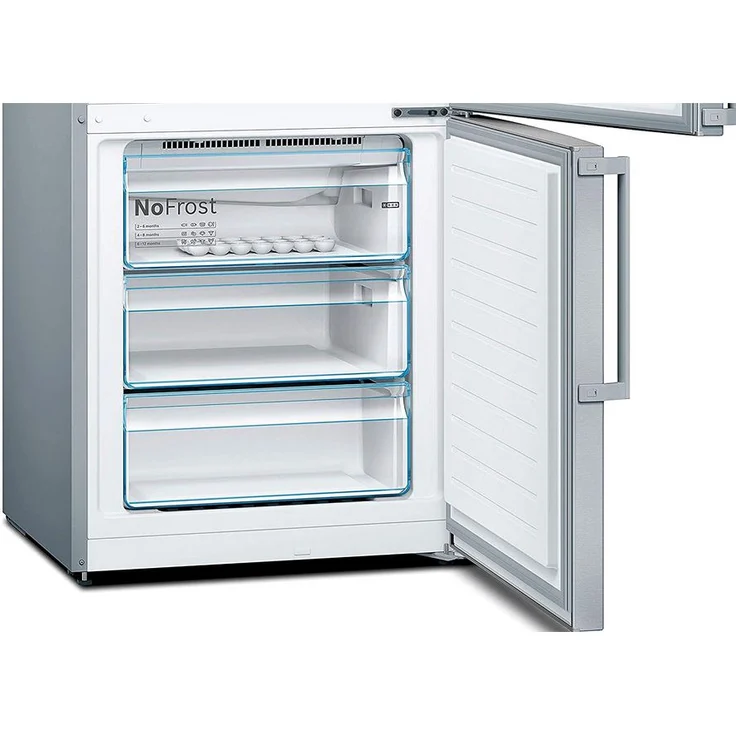 Bosch KGN49XIDP Kühl-Gefrierkombination, freistehend, silber, NoFrost, Schnellkühlen und -gefrieren, multiAirflow, LED, Breite 70 cm, Energieklasse D – Bild 9