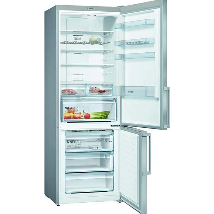 Bosch KGN49XIDP Kühl-Gefrierkombination, freistehend, silber, NoFrost, Schnellkühlen und -gefrieren, multiAirflow, LED, Breite 70 cm, Energieklasse D – Bild 2