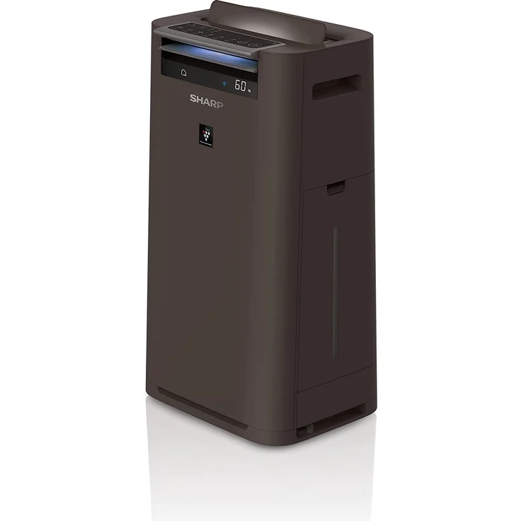 SHARP UA-HG40E-T Luftreiniger mit Luftbefeuchter, bis 28 m², 3-Stufen Filtersystem (Vorfilter, Geruchsfilter, HEPA-Filter), taupe – Bild 1