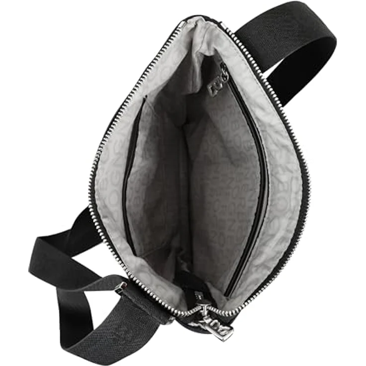 "BOGNER Umhängetasche Klosters, Nylon - Praktische Umhängetasche mit geräumigem Hauptfach, schwarz" – Bild 4