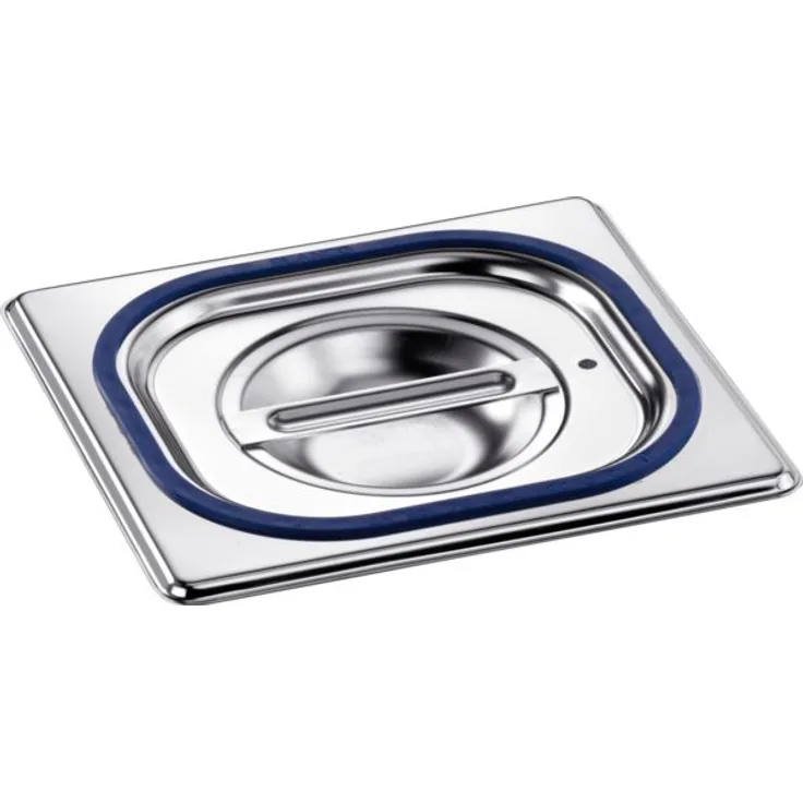 Blanco B.PRO GN-Deckel 18/10 Edelstahl mit Griffmulde, GN 1/6, 176 x 162 mm