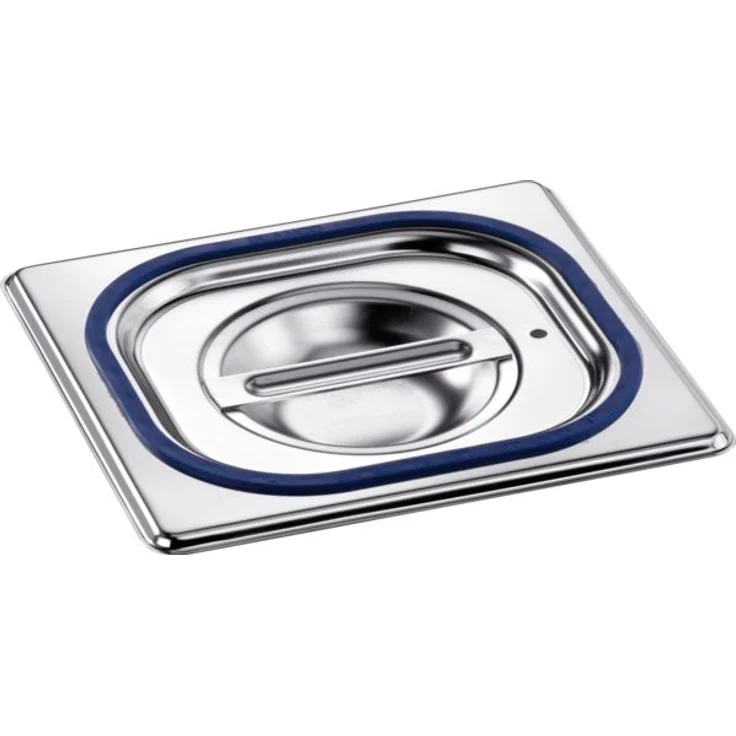Blanco B.PRO GN-Deckel 18/10 Edelstahl mit Griffmulde, GN 1/6, 176 x 162 mm