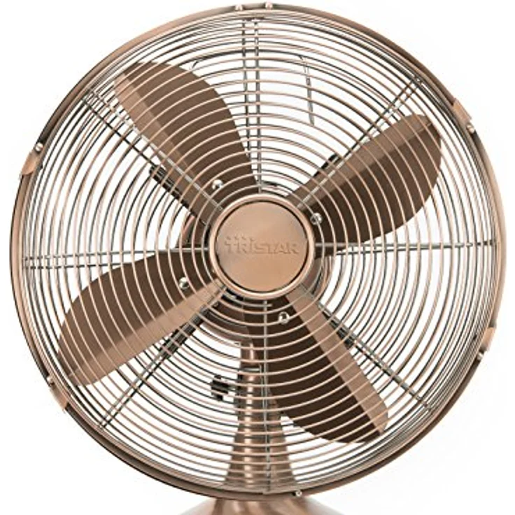 Tristar VE-5970 Retro-Tischventilator – 12 Zoll – Oszillierend – Kupferoptik – Bild 4