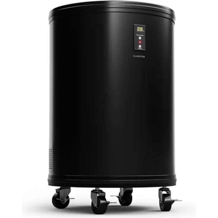 Klarstein Beersafe L Mini-Kühlschrank mit LED Display, Leiser Edelstahl-Kühlschrank, Indoor/Outdoor Getränkekühlschrank, Weinkühlschrank für Getränke, 30L Kühlschrank mit 360° Sicht, 0-16°C – Bild 1