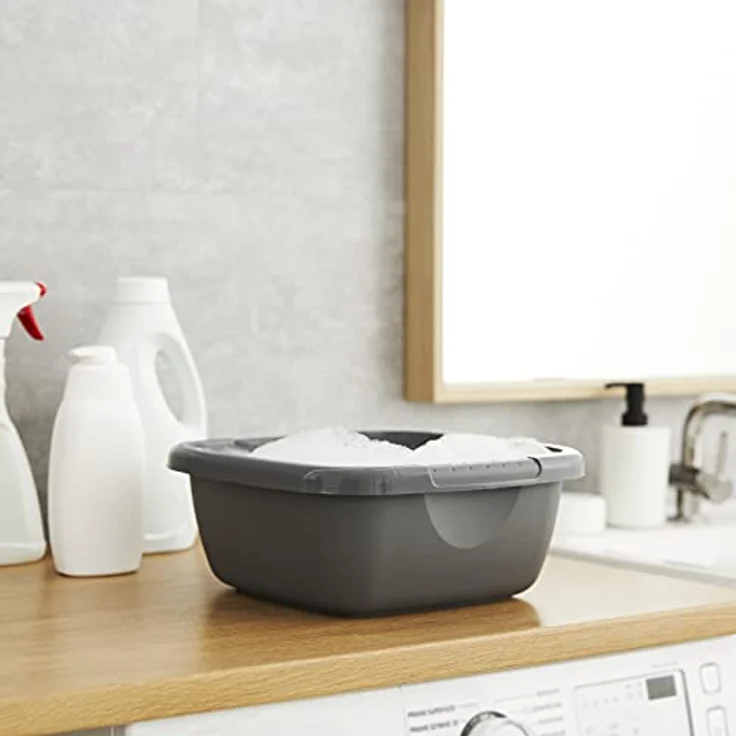 Rotho Daily Becken, Kunststoff (PP recycelt), anthrazit, 8l – Bild 2