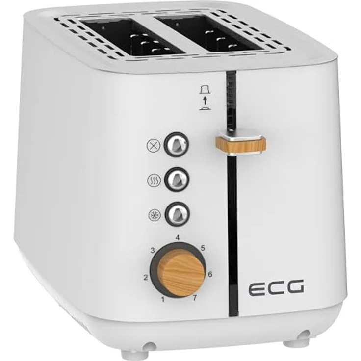 ECG ST 2768 Timber White Toaster mit 2 Fächern und 7 Heizstufen – Bild 1