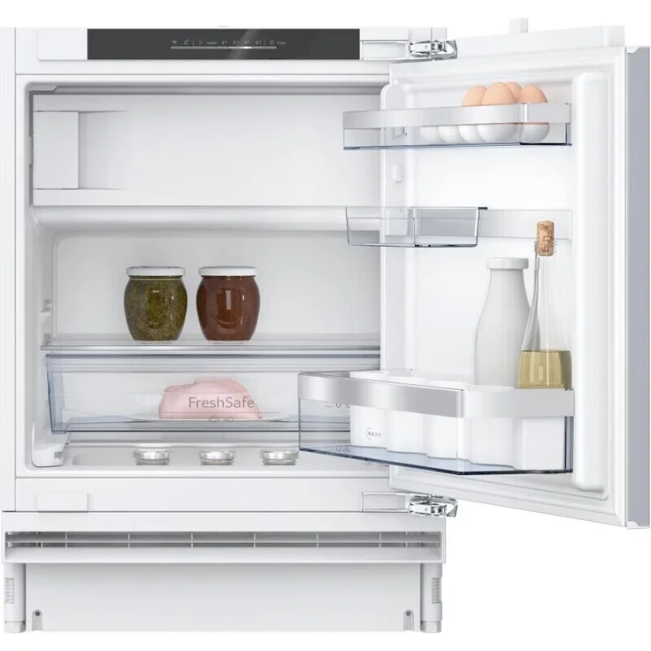Neff KU2223DD0 Einbaukühlschrank, 93 Liter, Energieeffizienzklasse D, 119 kWh/Jahr, 82 cm Höhe, Klimaklasse SN.