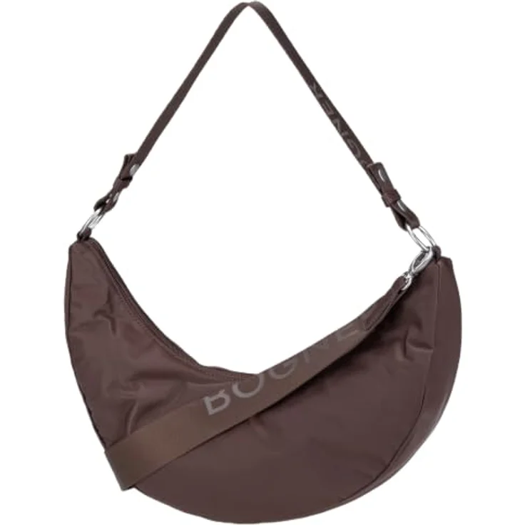 BOGNER Schultertasche Maxon Kyla, Damen Schultertasche aus Nylon in Dunkelbraun, 9.5 cm x 16 cm – Bild 2