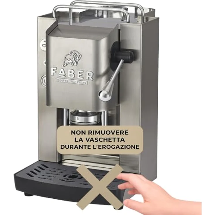 Faber Pro Inox Essential, Kapselmaschine in Matt Satin mit modernem Design – Bild 9