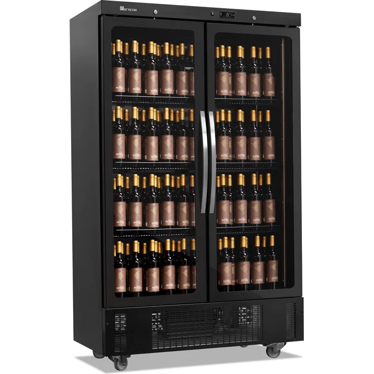 Saro Weinkühlschrank CV 800 CS PV, Glastür mit LED-Beleuchtung und digitalem Thermostat