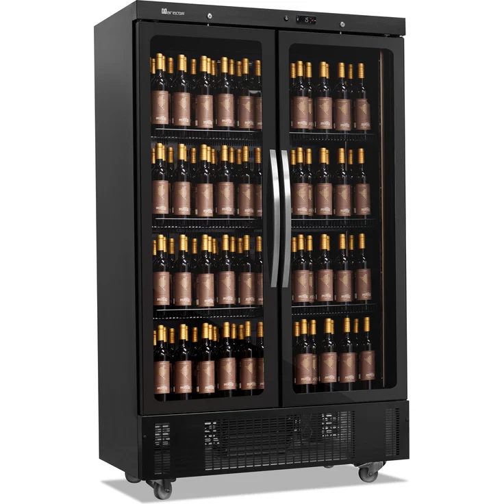 Saro Weinkühlschrank CV 800 CS PV, Glastür mit LED-Beleuchtung und digitalem Thermostat