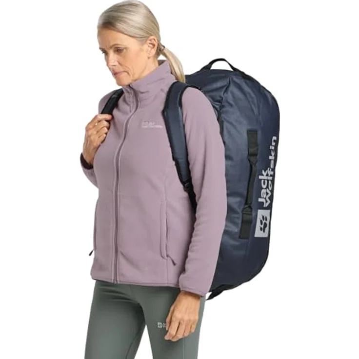 Jack Wolfskin All-In 65 Weekender Reisetasche, 70 cm, blau, 100% Polyester – Bild 3