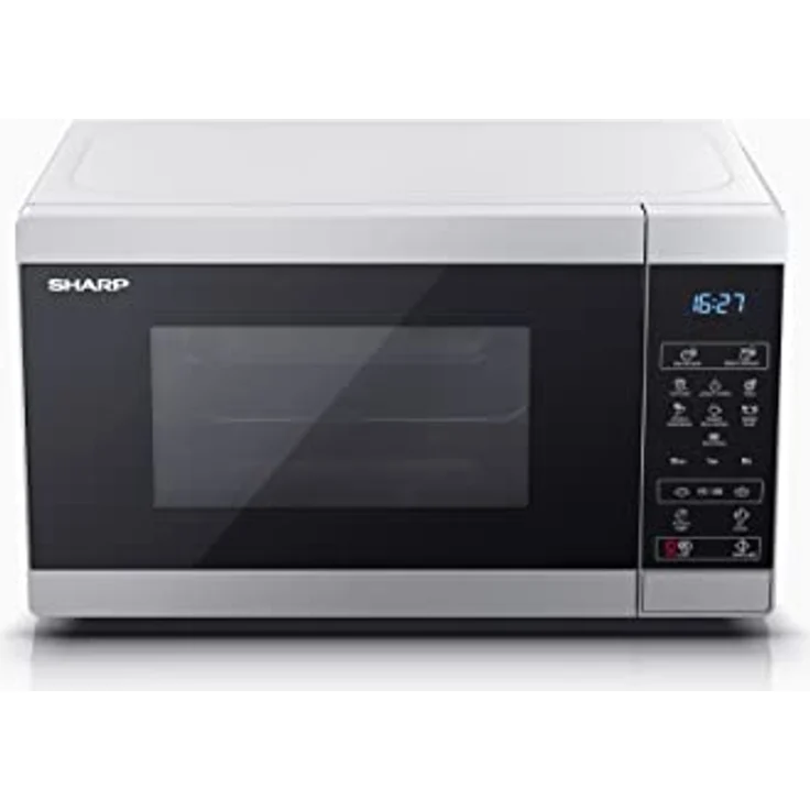 Sharp YC-MS02-E-S Mikrowelle, Standgerät, 1270 Watt, 20 Liter Garraum, silber – Bild 5