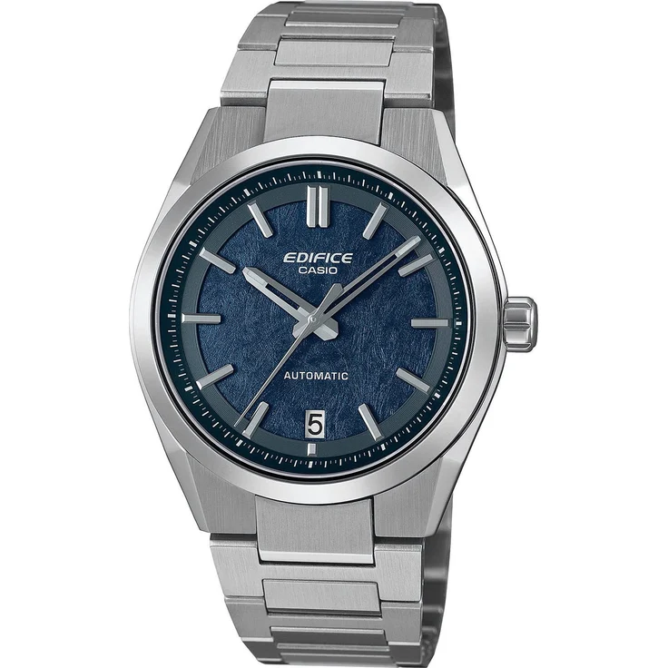 Casio EFK-100D-2AER Edifice Herrenuhr Automatik Stahl/Blau, mechanisches Uhrwerk, 40 Stunden Gangreserve, kratzfestes Saphirkristallglas, wasserdicht bis 10 bar – Bild 1