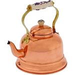 Ich-zapfe Teekessel, Kupfer Wasserkocher mit Porzellanhenkel, 1,5 L