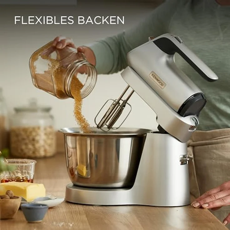 Kenwood Chefette HMP 54.000SI Handmixer, 650W, inkl. 3,5L Rührschüssel, Puls-Funktion, silber – Bild 10