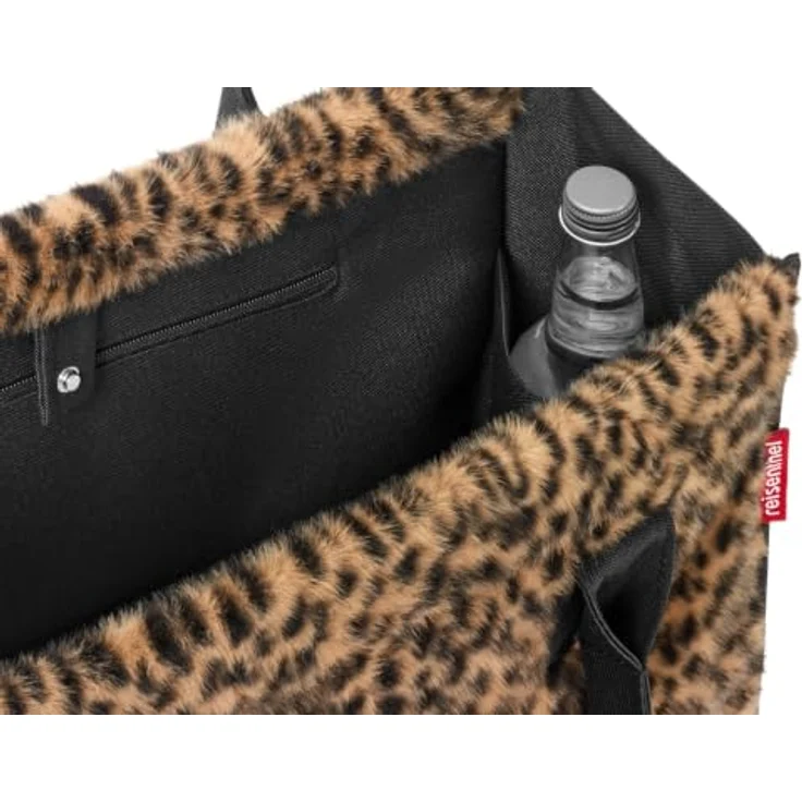 REISENTHEL® Shopper Daily Shopper, Polyester, 22l Volumen, leo fake fur, Magnetverschluss, 42cm x 17cm x 35cm – Bild 5