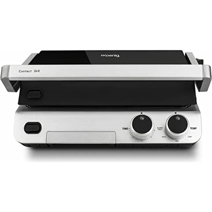 H.Koenig GR20 Edelstahl Kontakt-Grill 2000W – Bild 2