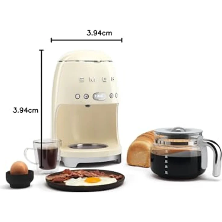Smeg DCGC01 Ersatz-Kaffeekanne für 10 Tassen Glas-Kaffeekanne für DCF02 Filterkaffeemaschine – Bild 5