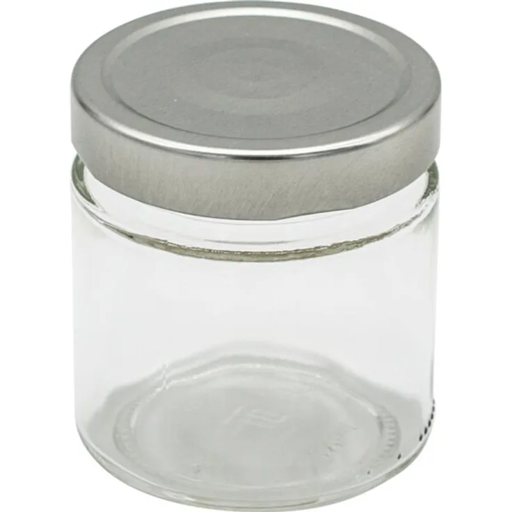Rechberger Elena Vorratsglas 6-tlg., silberner Deckel, 0,212 Liter, Höhe 93 mm, TO 70