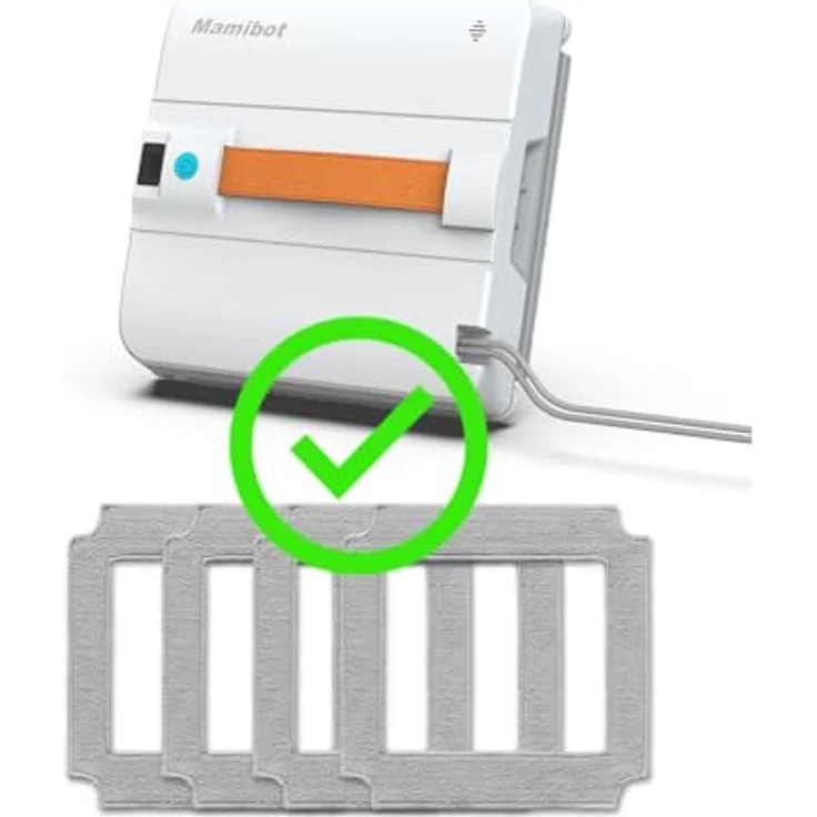 Mamibot W120-DP Fensterputzroboter, Sprühfunktion, intelligente Pfadplanung, doppelter Kreuz-Wasserstrahl, Fern- und App-Steuerung, blau – Bild 8